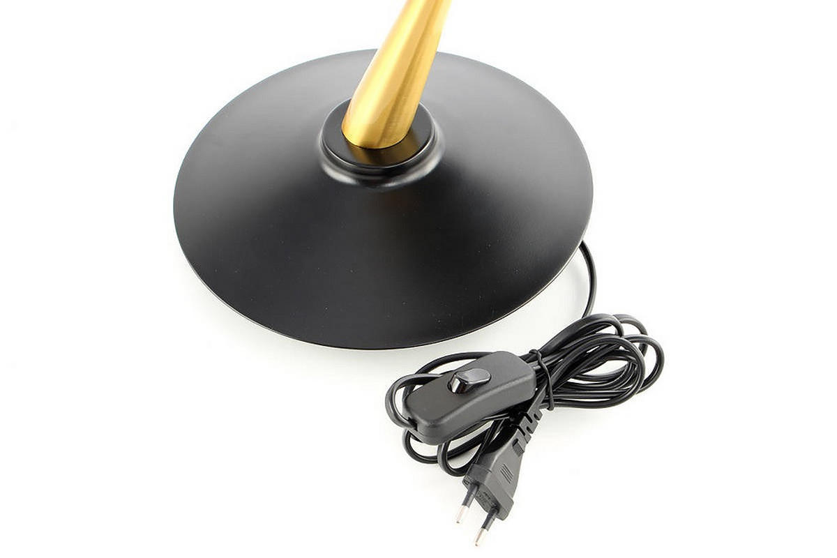 TISCHLEUCHTE - Goldfarben/Schwarz, Trend, Metall (36/36/50cm) - Kayoom