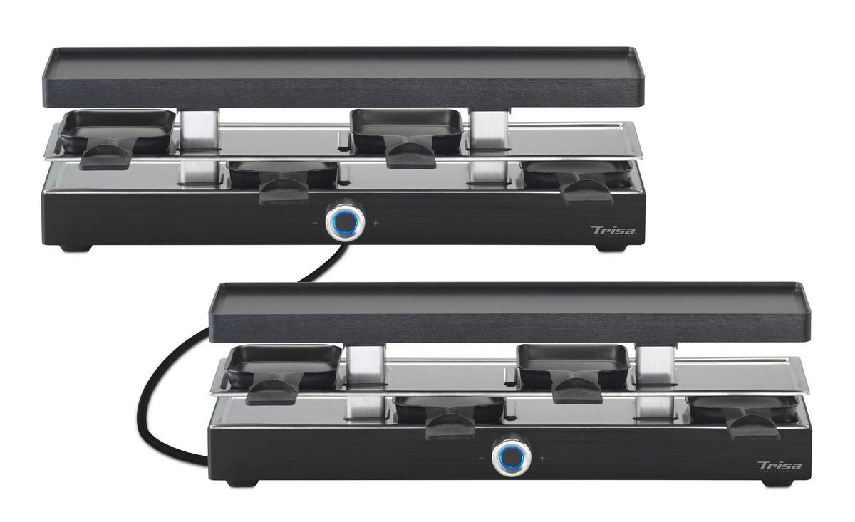 RACLETTE-GRILL  - Anthrazit, Design, Kunststoff (45,5/11/13,9cm) - Trisa Electronics
