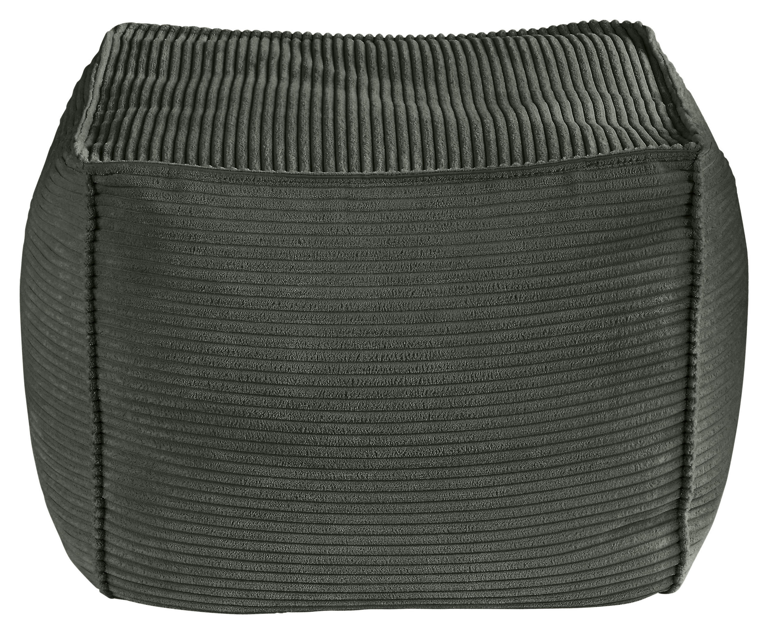 POUF in Grün Textil  - Grün, KONVENTIONELL, Textil (66/40/66cm) - Hom`in