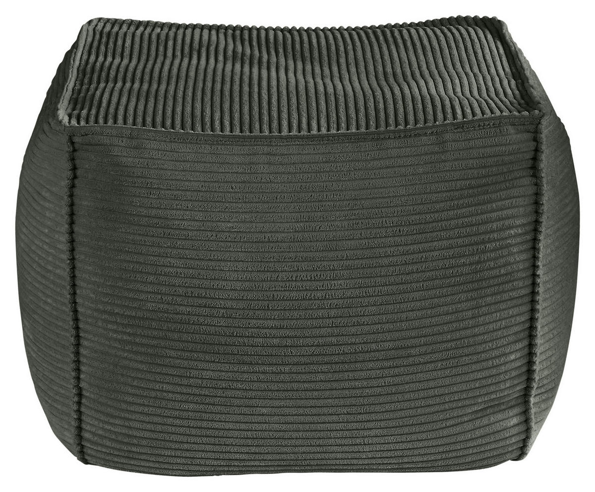 POUF in Grün Textil  - Grün, KONVENTIONELL, Textil (66/40/66cm) - Hom`in