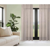 ÖSENSCHAL SOFTY halbtransparent 140/160 cm   - Taupe, Basics, Textil (140/160cm)