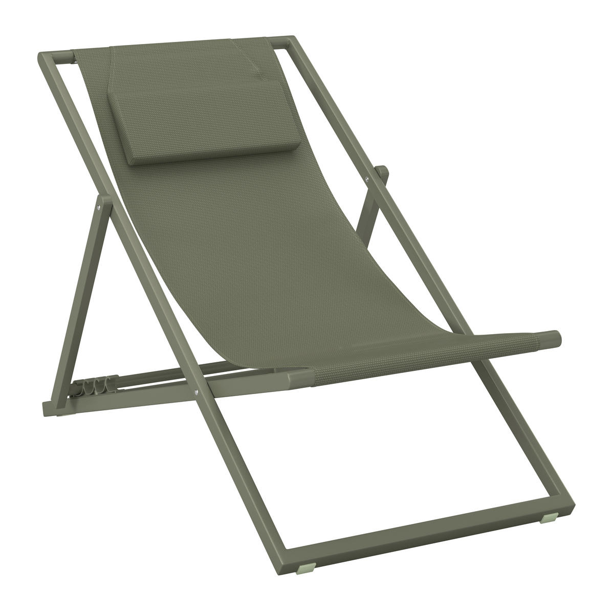 SONNENLIEGE 104/76/93/63 cm  - Hellgrün, MODERN, Textil/Metall (104/76/93/63cm) - Ambia Garden