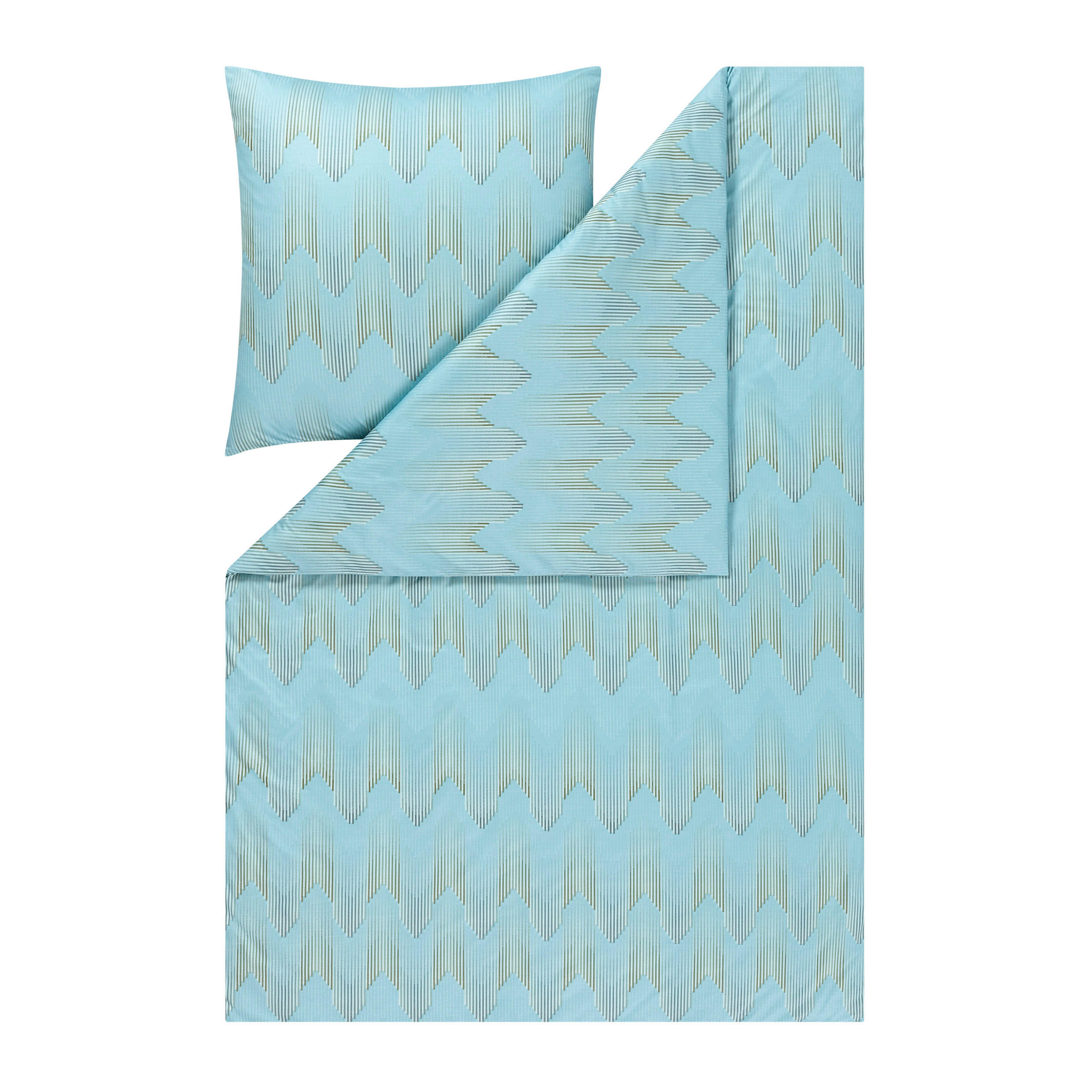 BETTWÄSCHE 2-teilig Atelier Interlock-Jersey 135/200 cm  - Blau, Design, Textil (135/200cm) - Estella