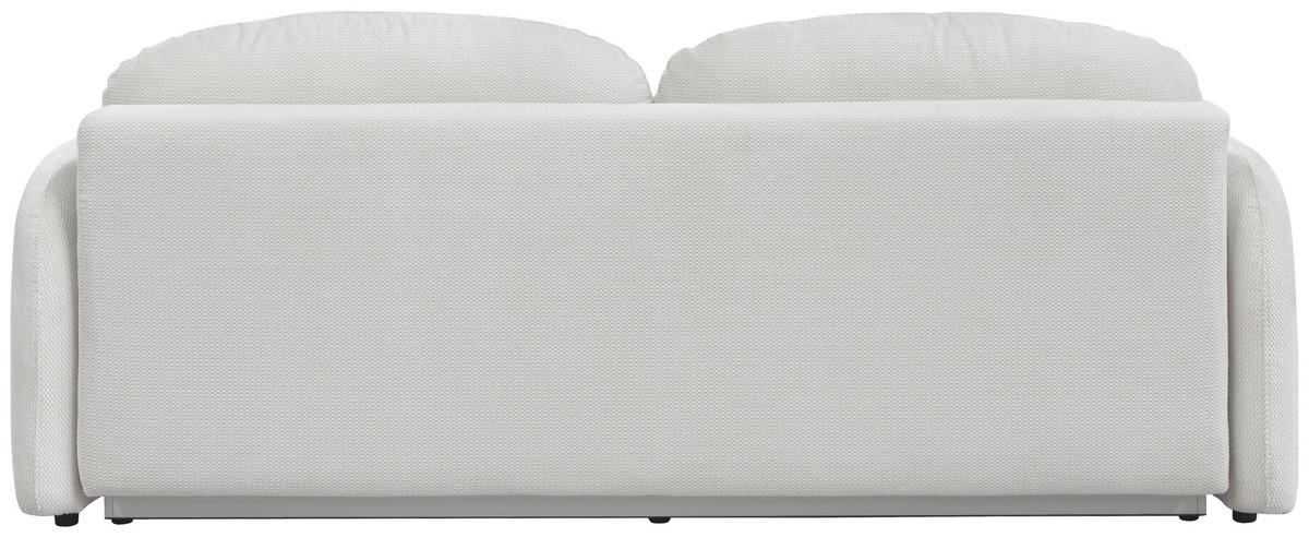 SCHLAFSOFA ROMA  mit Struktur Creme  - Creme/Schwarz, Design, Textil (230/90/105cm) - MID.YOU