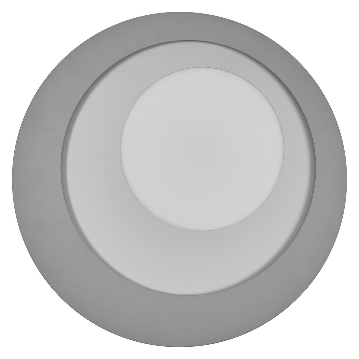 LED-DECKENLEUCHTE Orbis Spiral 40/5 cm   - Grau, Design, Kunststoff/Metall (40/5cm) - Osram