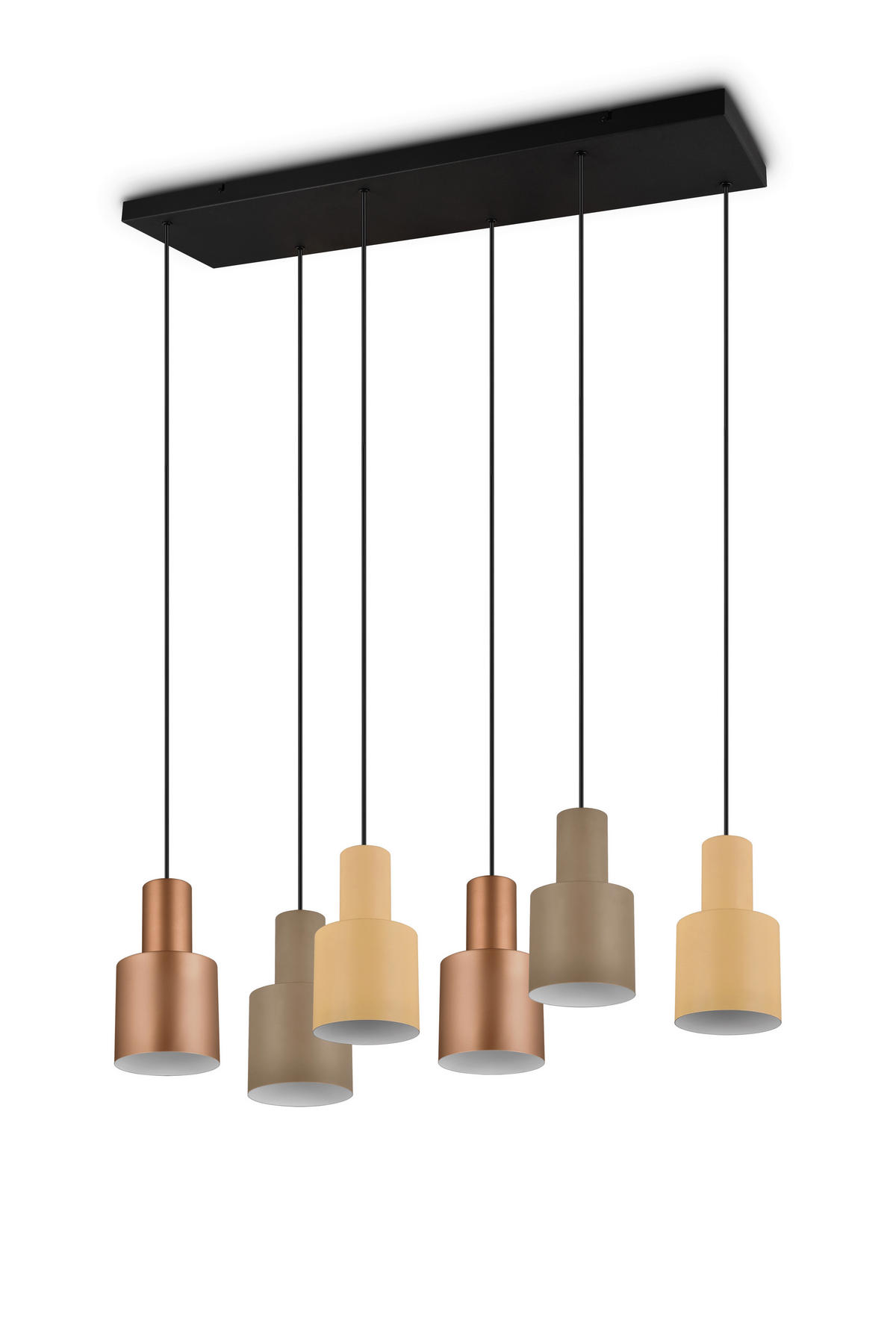 HÄNGELEUCHTE 85/27/150 cm    - Taupe/Beige, Design, Metall (85/27/150cm) - Trio Leuchten