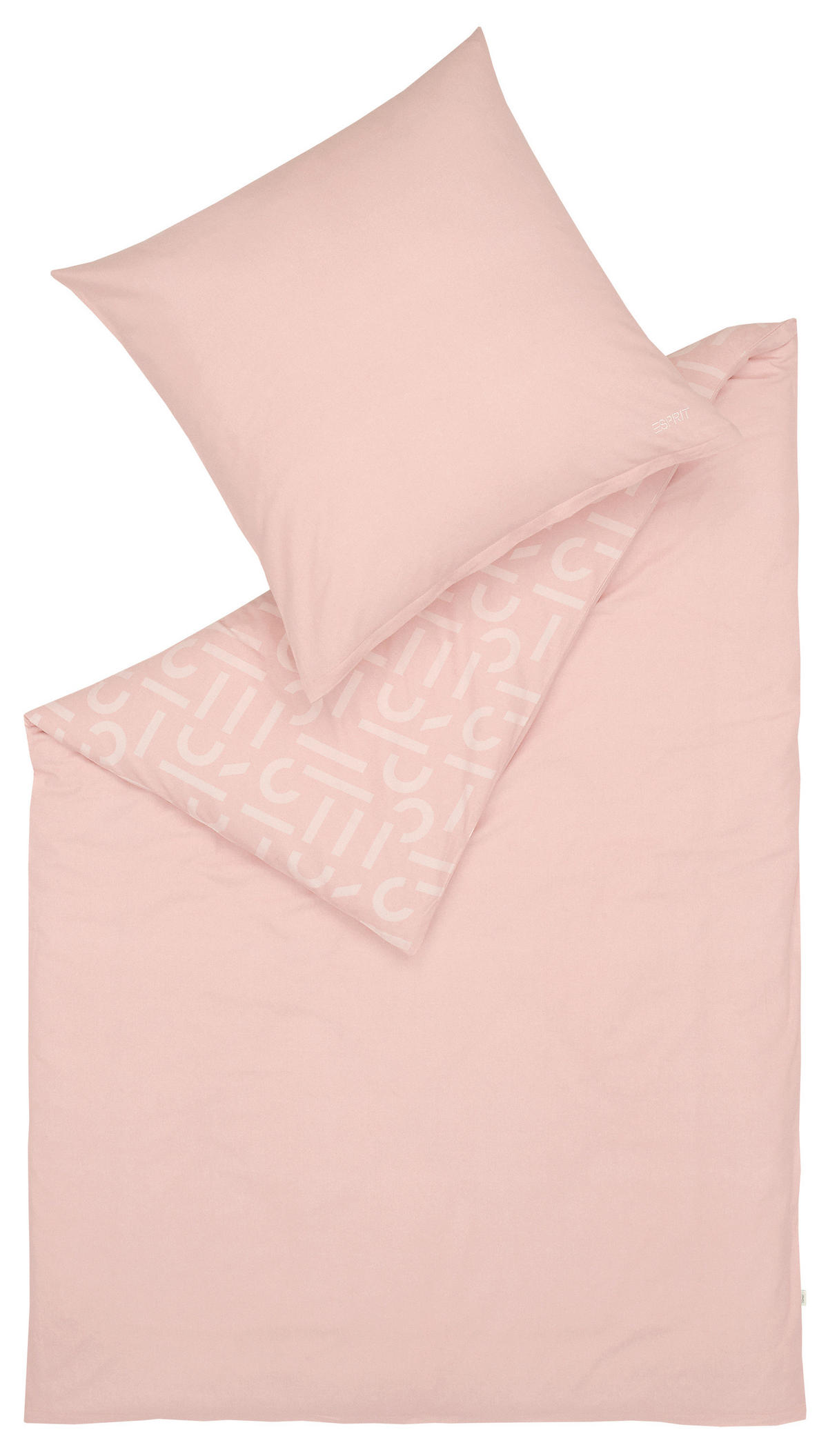 WENDEBETTWÄSCHE 155/220 cm E-ScatterBig Renforcé  - Creme/Altrosa, Basics, Textil (155/220cm) - Esprit