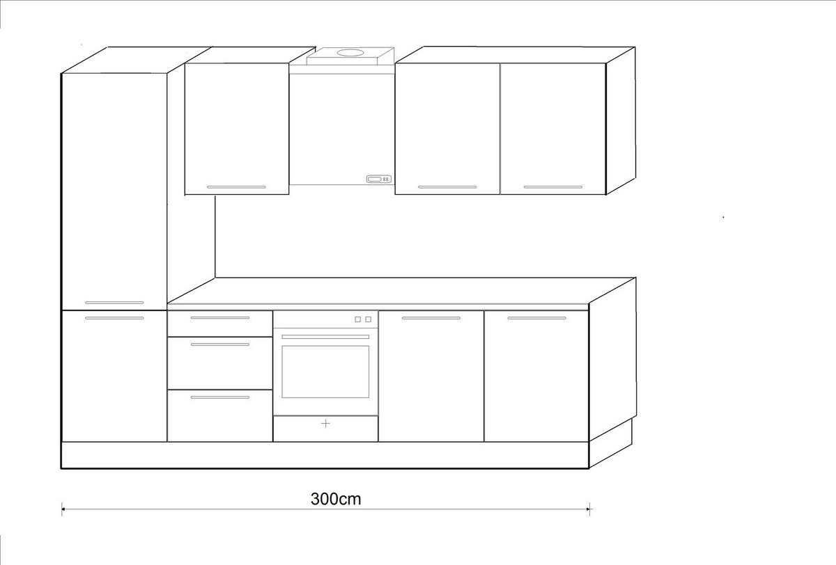 EINBAUKÜCHE LUX  - Grau, Design, Holzwerkstoff - Nolte Küchen