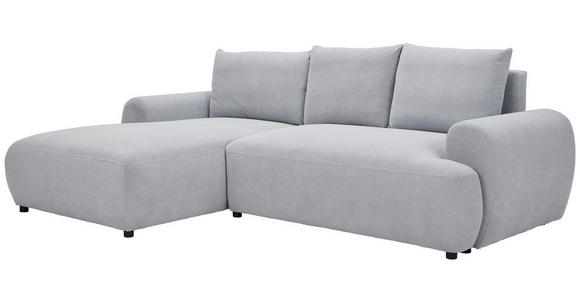 ECKSOFA Grau Webstoff  - Schwarz/Grau, MODERN, Kunststoff/Textil (175/265cm) - Carryhome