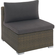 LOUNGEMITTELTEIL - Edelstahlfarben/Goldfarben, Design, Kunststoff/Metall (72/70/84cm) - Ambia Garden