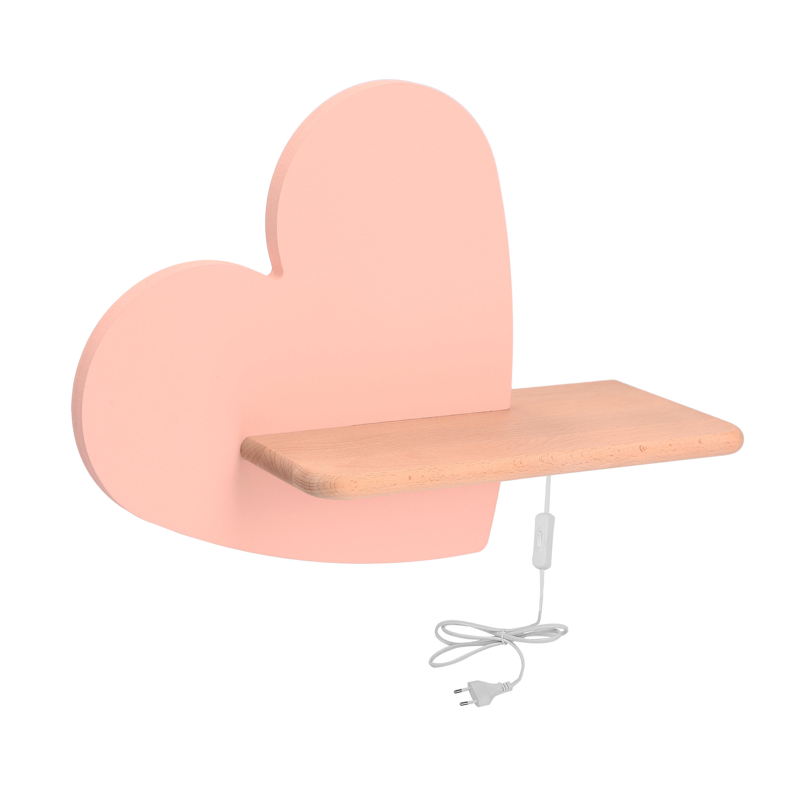 KINDERWANDLEUCHTE 36/12/26 cm   - Pink, Basics, Holz/Holzwerkstoff (36/12/26cm)