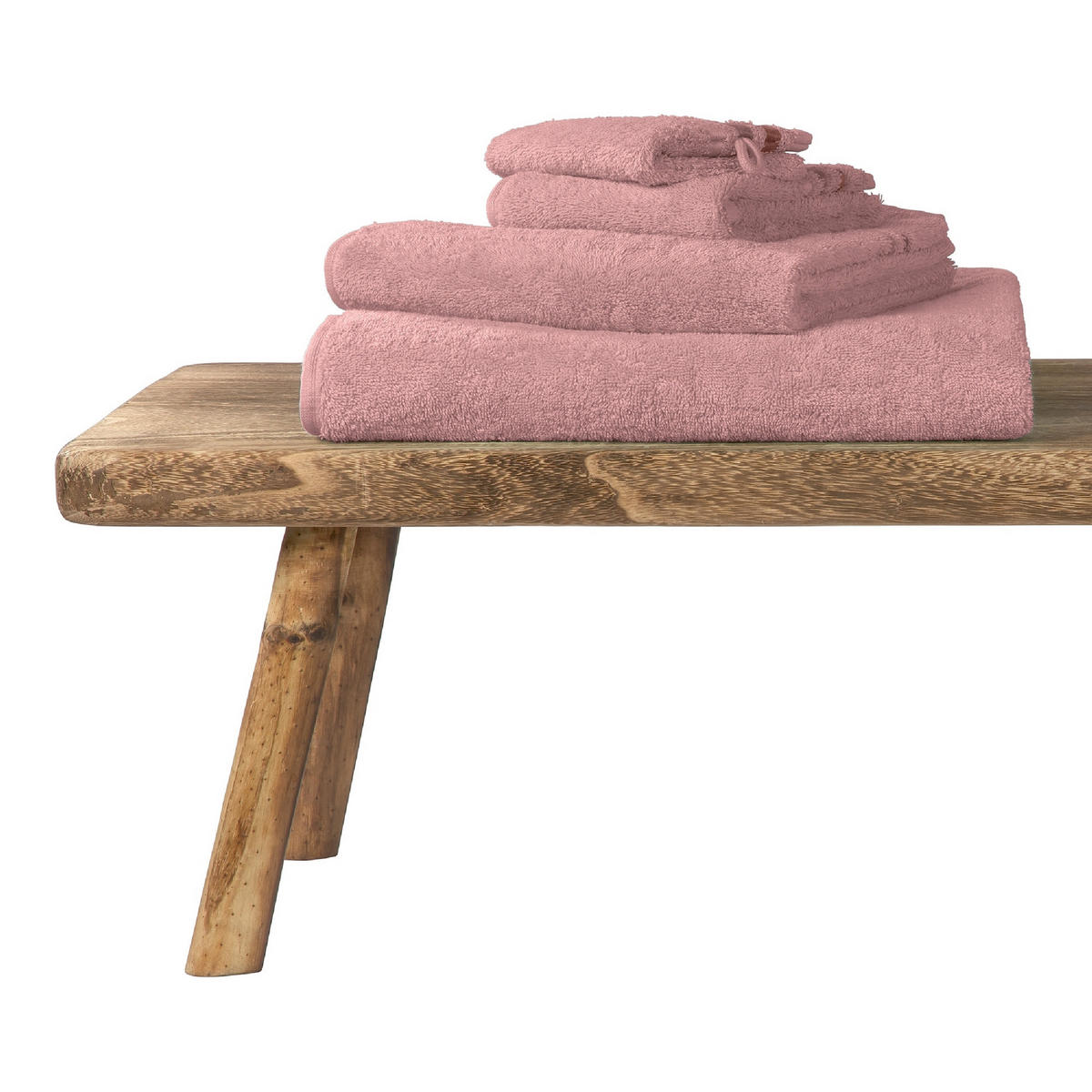 HANDTUCHSET Altrosa 4-teilig  - Altrosa, Basics, Textil (50/100cm)