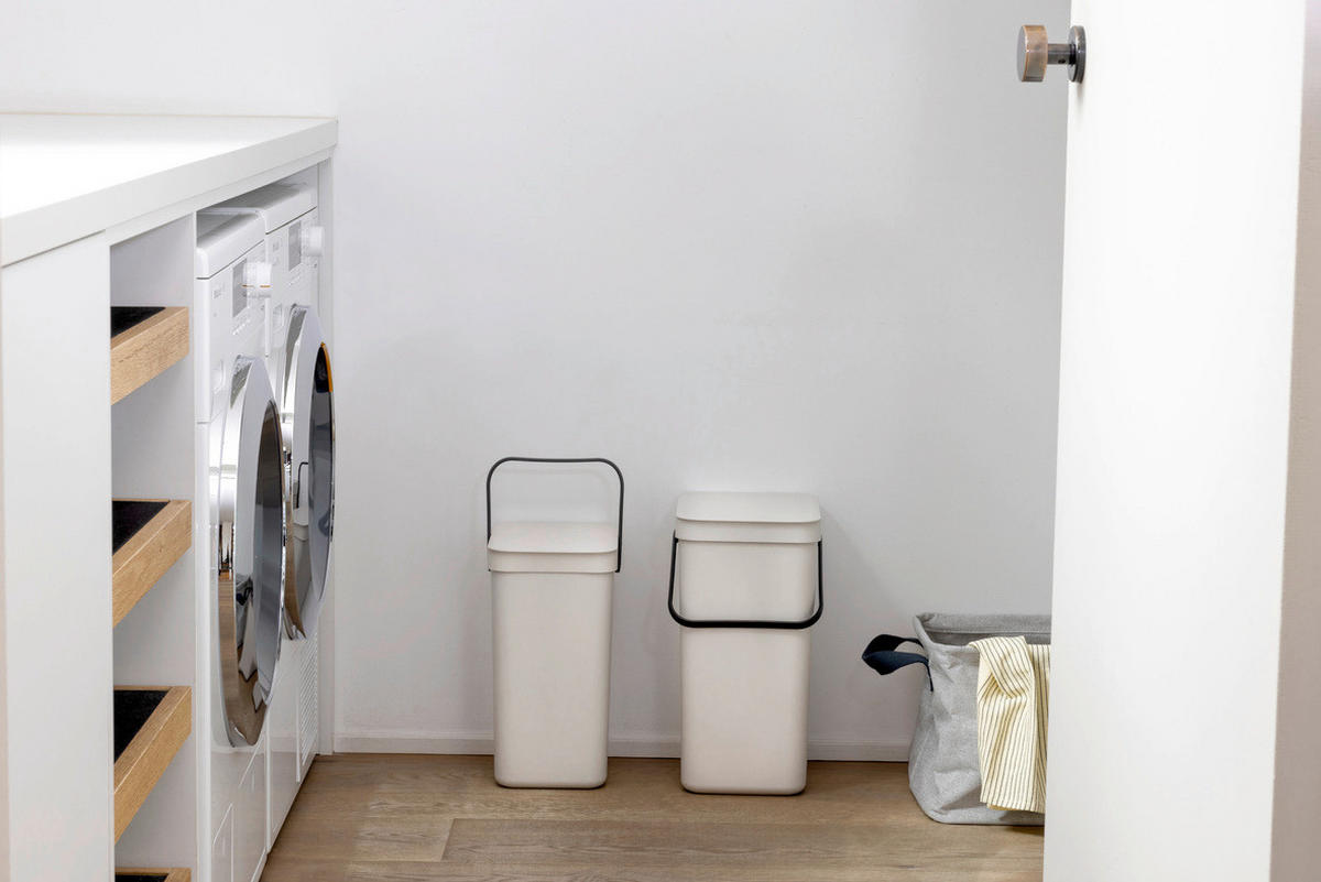 ODPADKOVÝ KOŠ  12 l - béžová, Basics, plast (24,9/35,10cm) - Brabantia