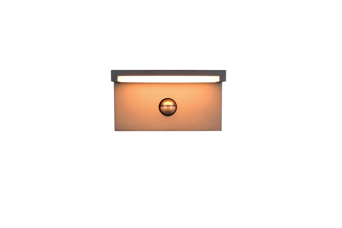 AUSSENWANDLEUCHTE Ravi 18/10/11,5 cm  - Anthrazit/Weiß, Design, Kunststoff/Metall (18/10/11,5cm) - Trio Leuchten