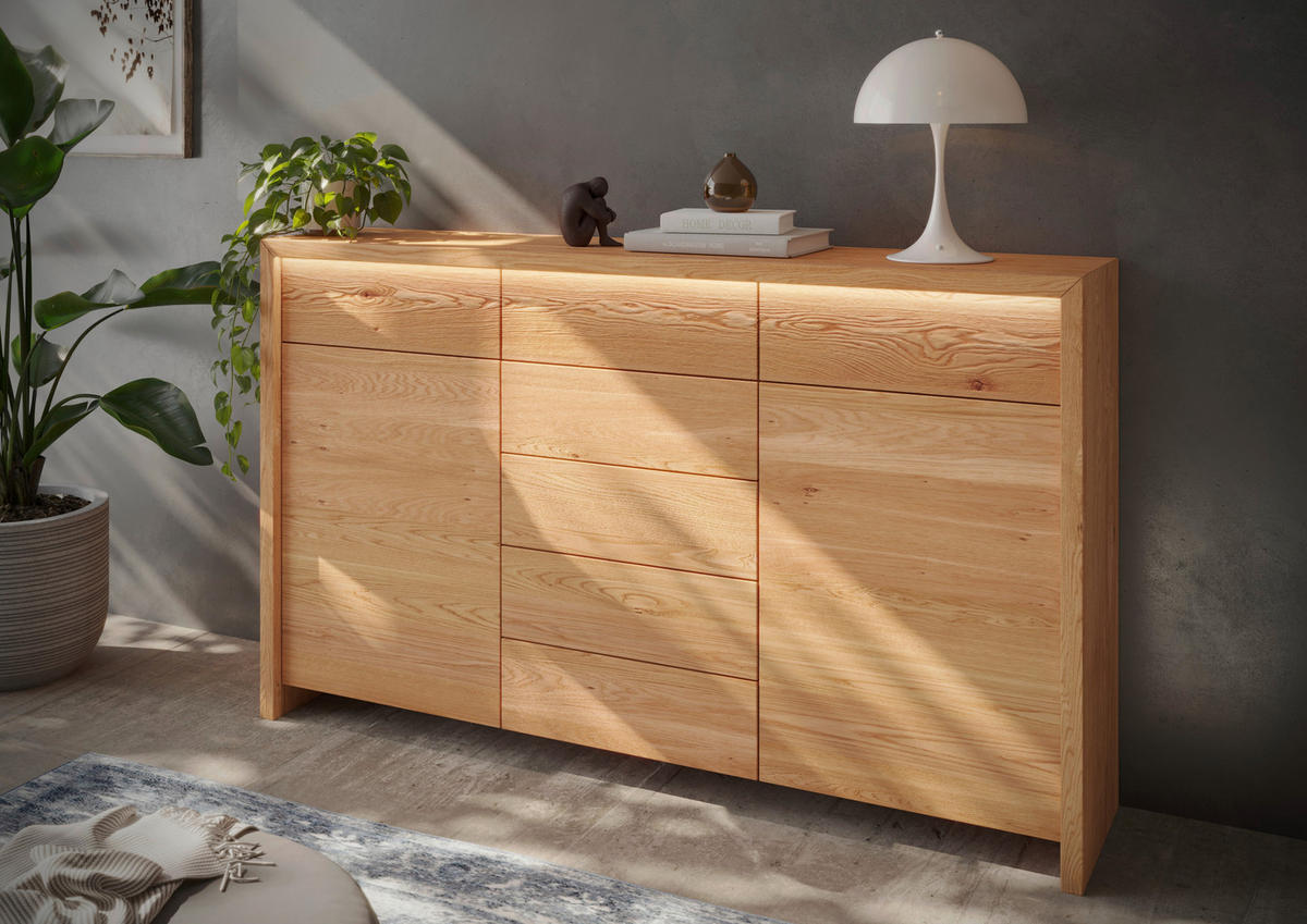 KOMMODE  in 188/108/40 cm  - Buchefarben, MODERN, Holz (188/108/40cm) - MID.YOU