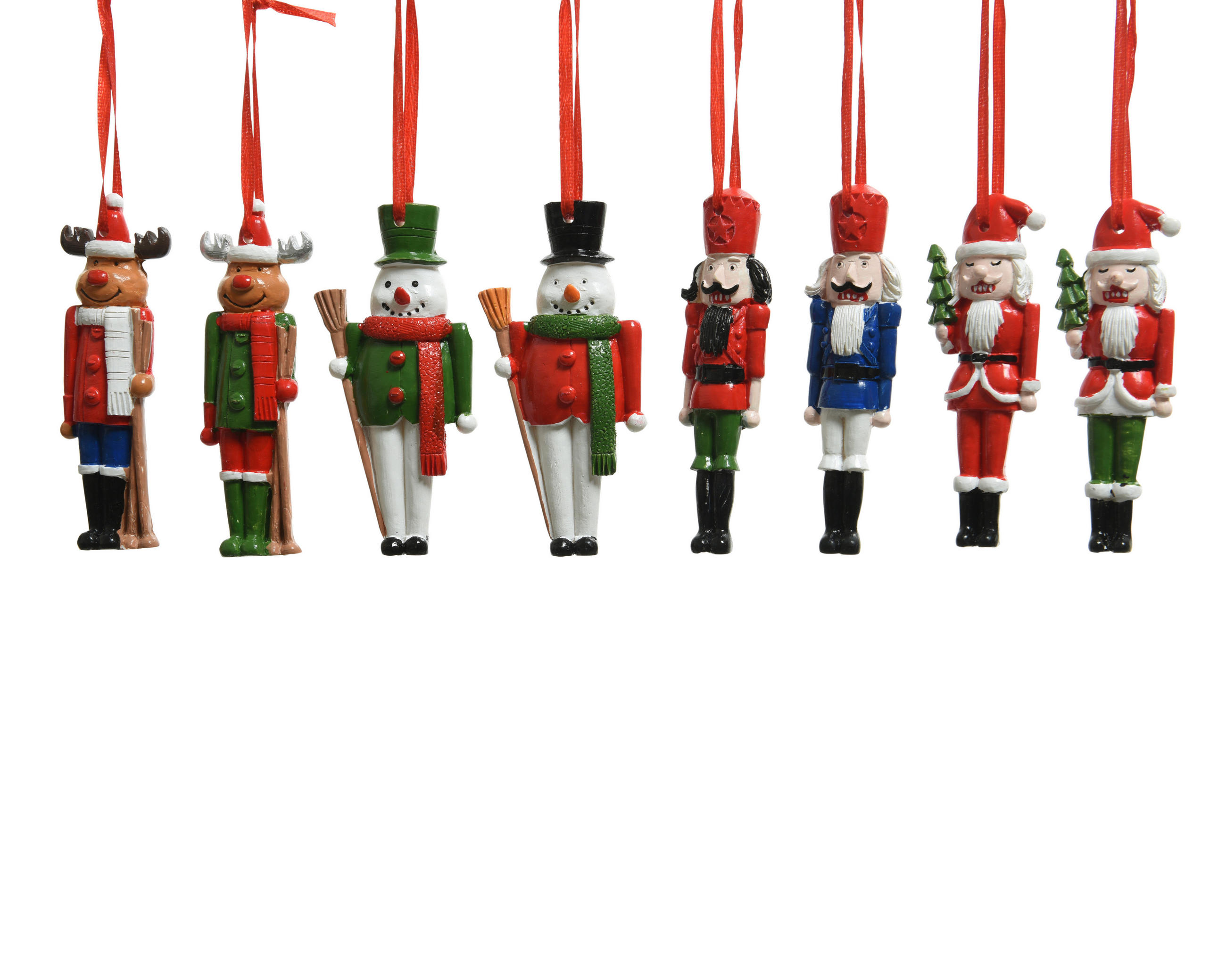 UKRAS ZA NOVOGODIŠNJU JELKU - višebojna, Osnovno, plastika (31,50/32,00/62,00cm) - X-Mas