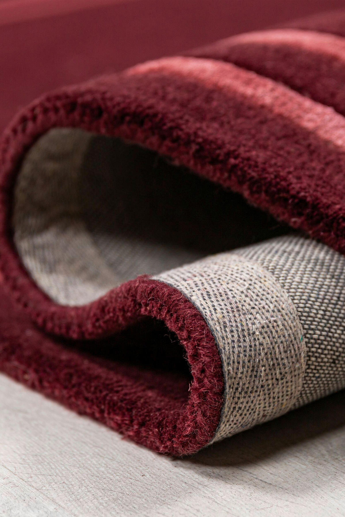 WOLLTEPPICH 120/170 cm Dunkelrot  - Dunkelrot, MODERN, Textil (120/170cm) - Xora