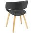 STUHL Webstoff Dunkelgrau - Dunkelgrau, Design, Holz/Textil (56/75/52cm) - Carryhome