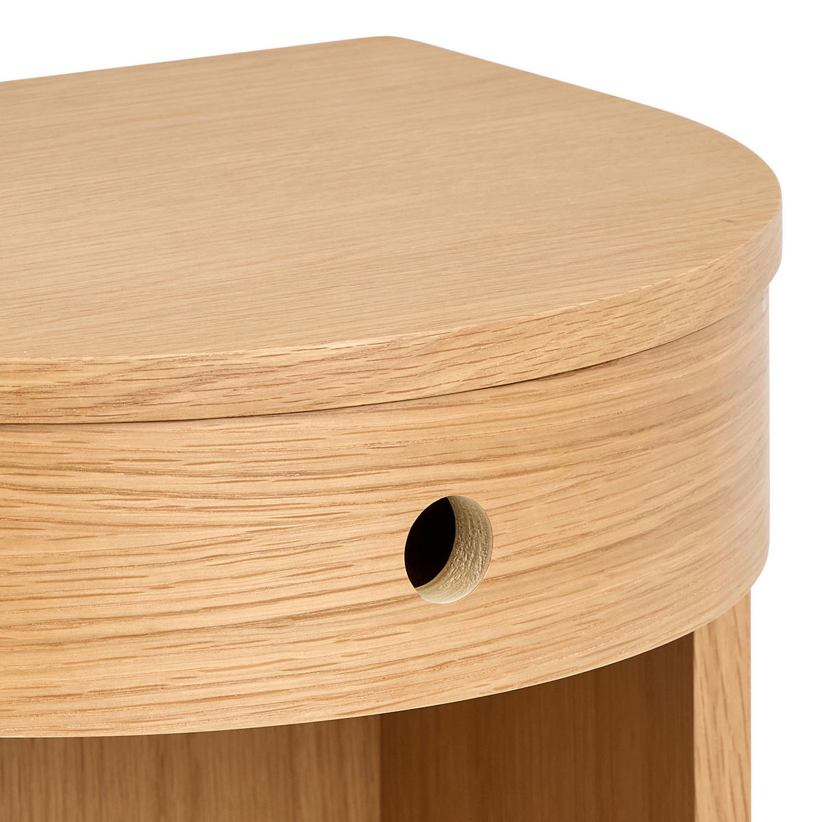 NACHTTISCH 40/30/31,5 cm  in furniert Eichefarben  - Eichefarben, Modern, Holzwerkstoff (40/30/31,5cm) - MID.YOU