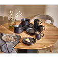 KOMBISERVICE Schwarz Salerno 16-teilig 4 Personen  - Schwarz, Trend, Keramik - Novel