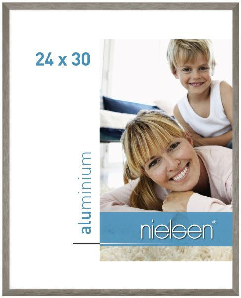 BILDERRAHMEN - Grau, Basics, Metall (24/30cm) - Nielsen