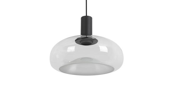 HÄNGELEUCHTE 98,5/37/183 cm - Schwarz, Design, Glas/Metall (98,5/37/183cm) - Dieter Knoll