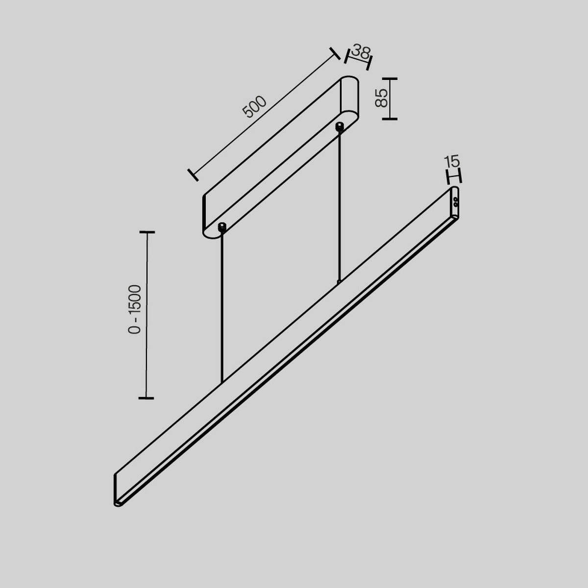 PENDELLEUCHTE Ephoria 116/155.8/1.5 cm  - Messingfarben, Design, Metall (116/155.8/1.5cm) - MAYTONI