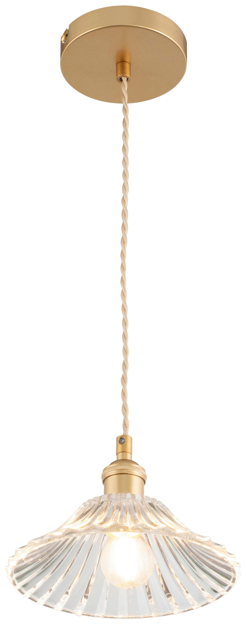 HÄNGELEUCHTE 15/125 cm   - Klar, Trend, Glas/Metall (15/125cm) - Novel