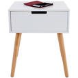 NACHTSCHRANK Kiefer massiv  - Weiß/Naturfarben, Design, Holz/Holzwerkstoff (30/40/52cm) - Xora