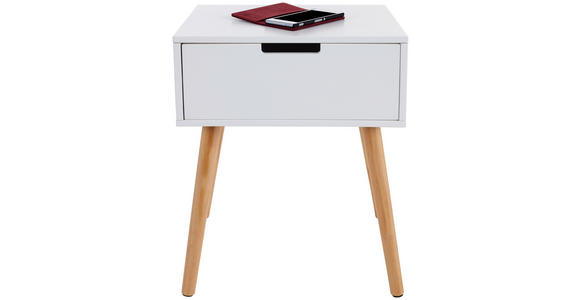 NACHTSCHRANK Kiefer massiv  - Weiß/Naturfarben, Design, Holz/Holzwerkstoff (30/40/52cm) - Xora