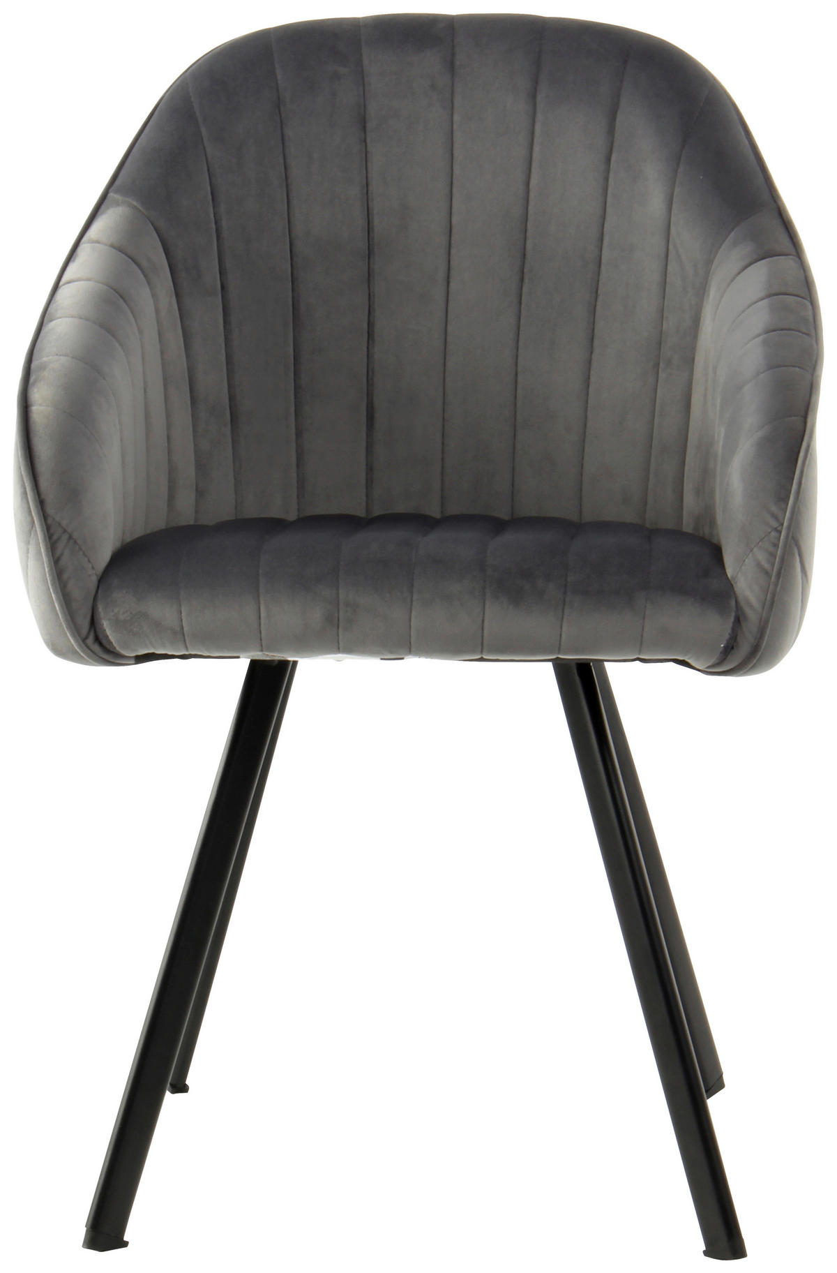 SADA STOLIČIEK S PODRÚČKAMI 2 kus - čierna/tmavosivá, Modern, kov/textil (56/86/59cm) - MID.YOU
