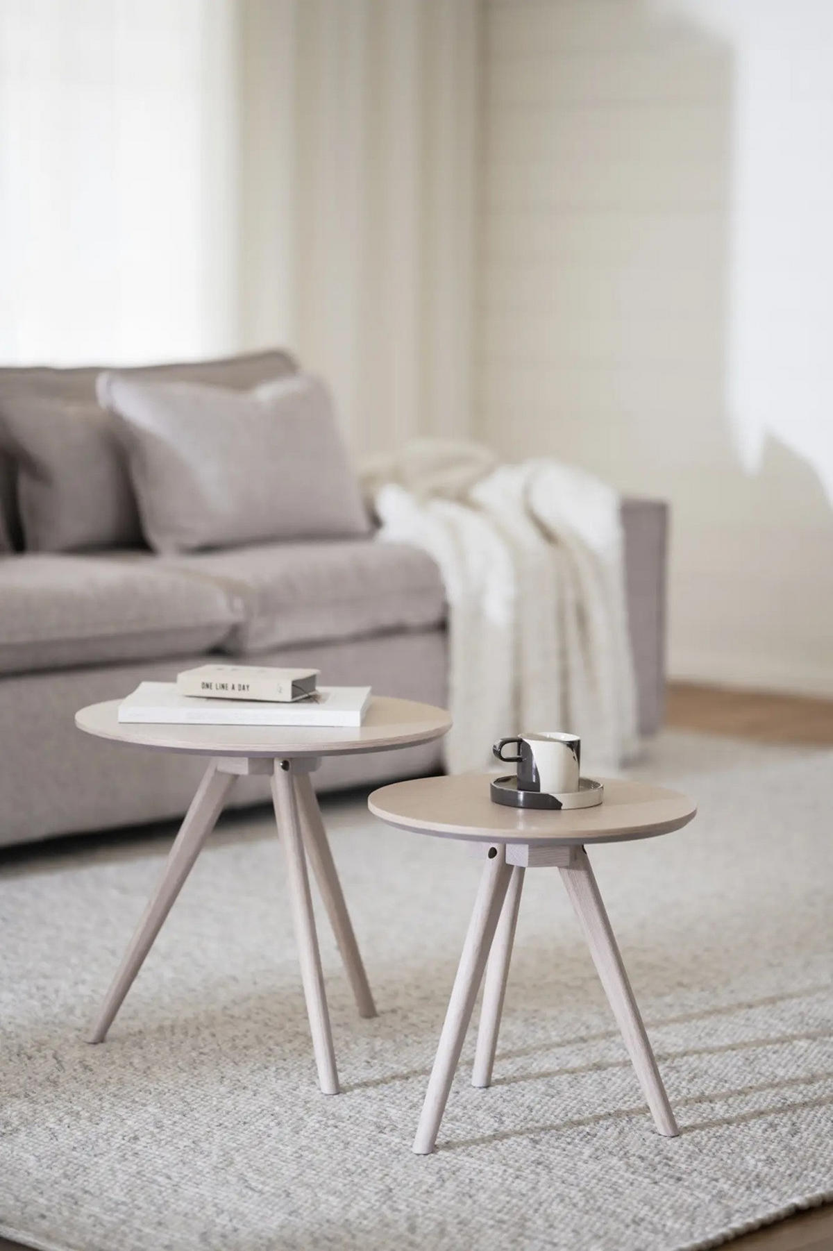 SIDOBORD SET i trä  - ek Bianco, Design, trä - Rowico