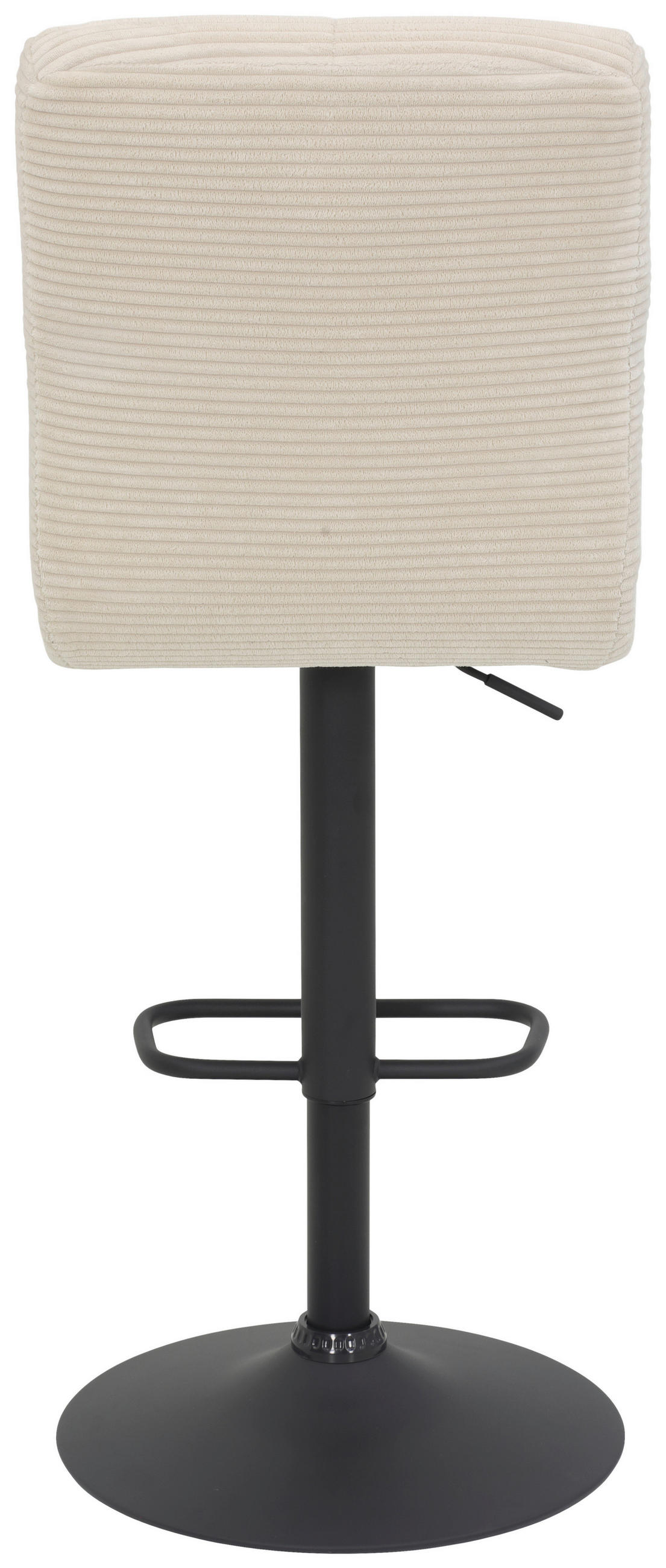 BARHOCKER in Metall, Textil Schwarz, Beige  - Beige/Schwarz, Design, Textil/Metall (44/102-124/57cm) - Boxxx