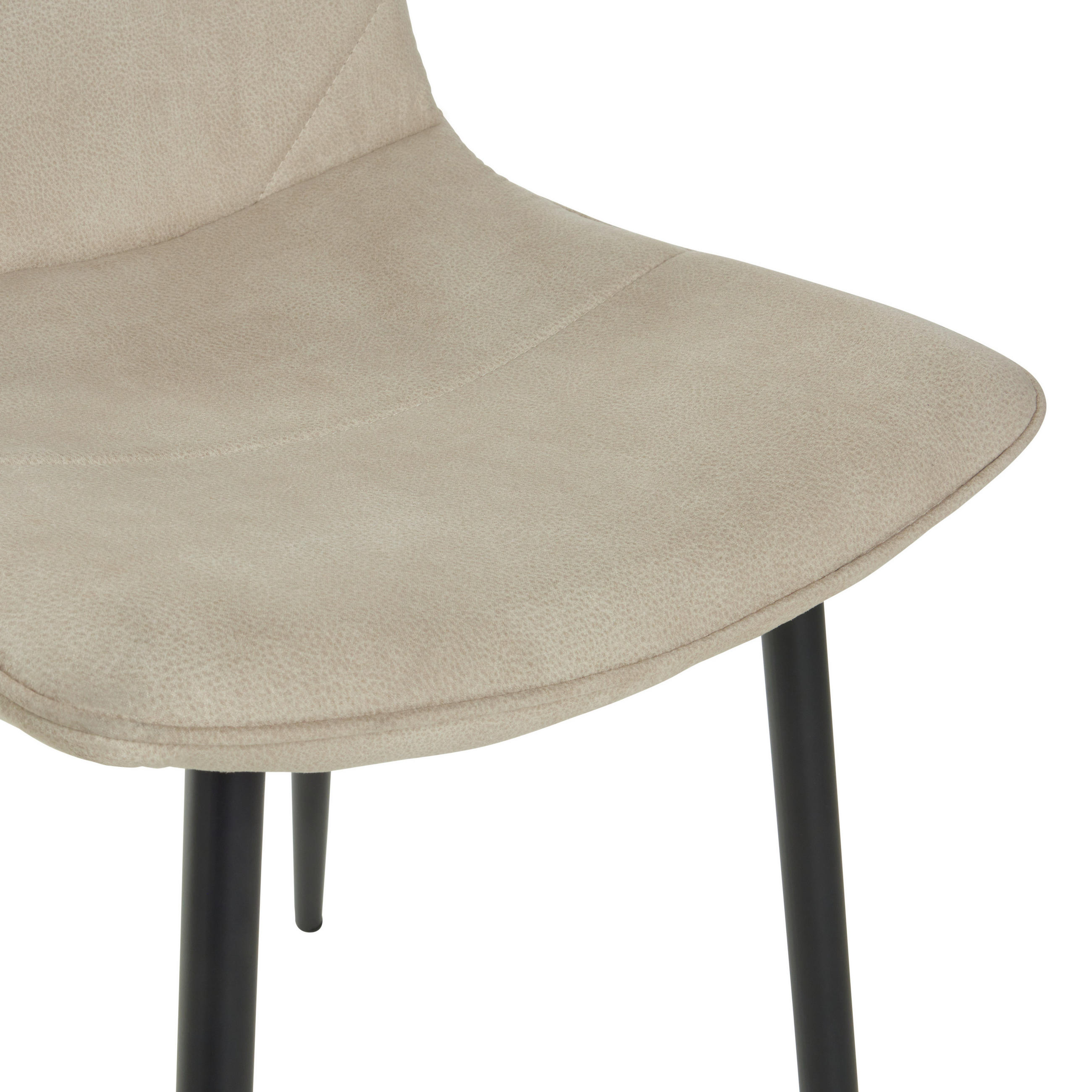 Thumbnail - Livetastic Stuhl, Beige, Metall, Textil, konisch, 47x84x52 cm, Esszimmer, Stühle, Esszimmerstühle, Vierfußstühle