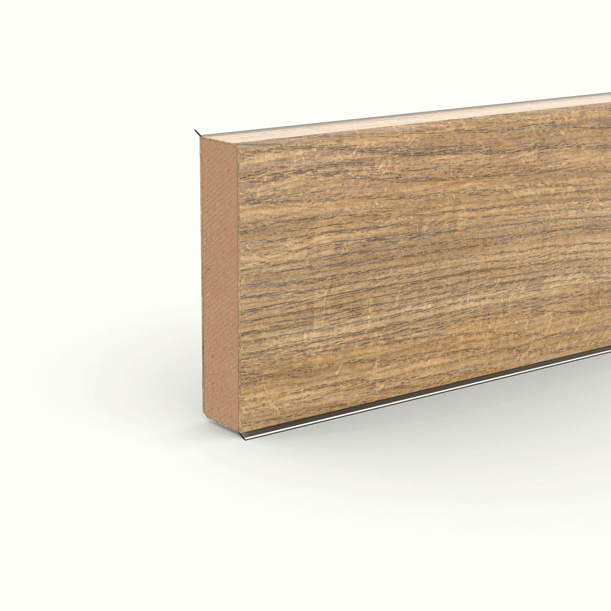 SOCKELLEISTE - Braun, Basics, Holzwerkstoff (250/1.3/6cm)