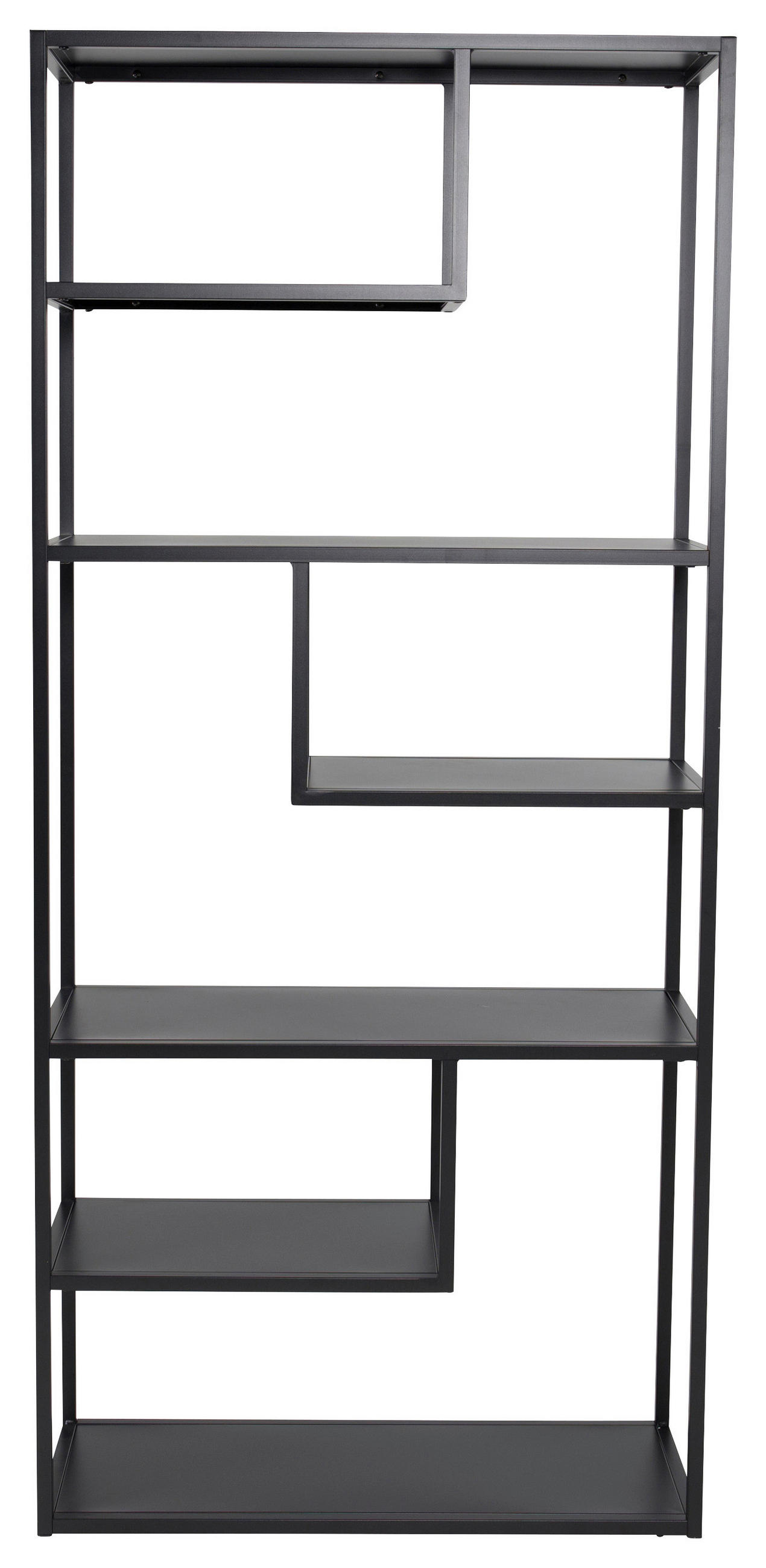 BOKHYLLA i 85/188/35 cm svart  - svart, Design, metall (85/188/35cm) - Livetastic