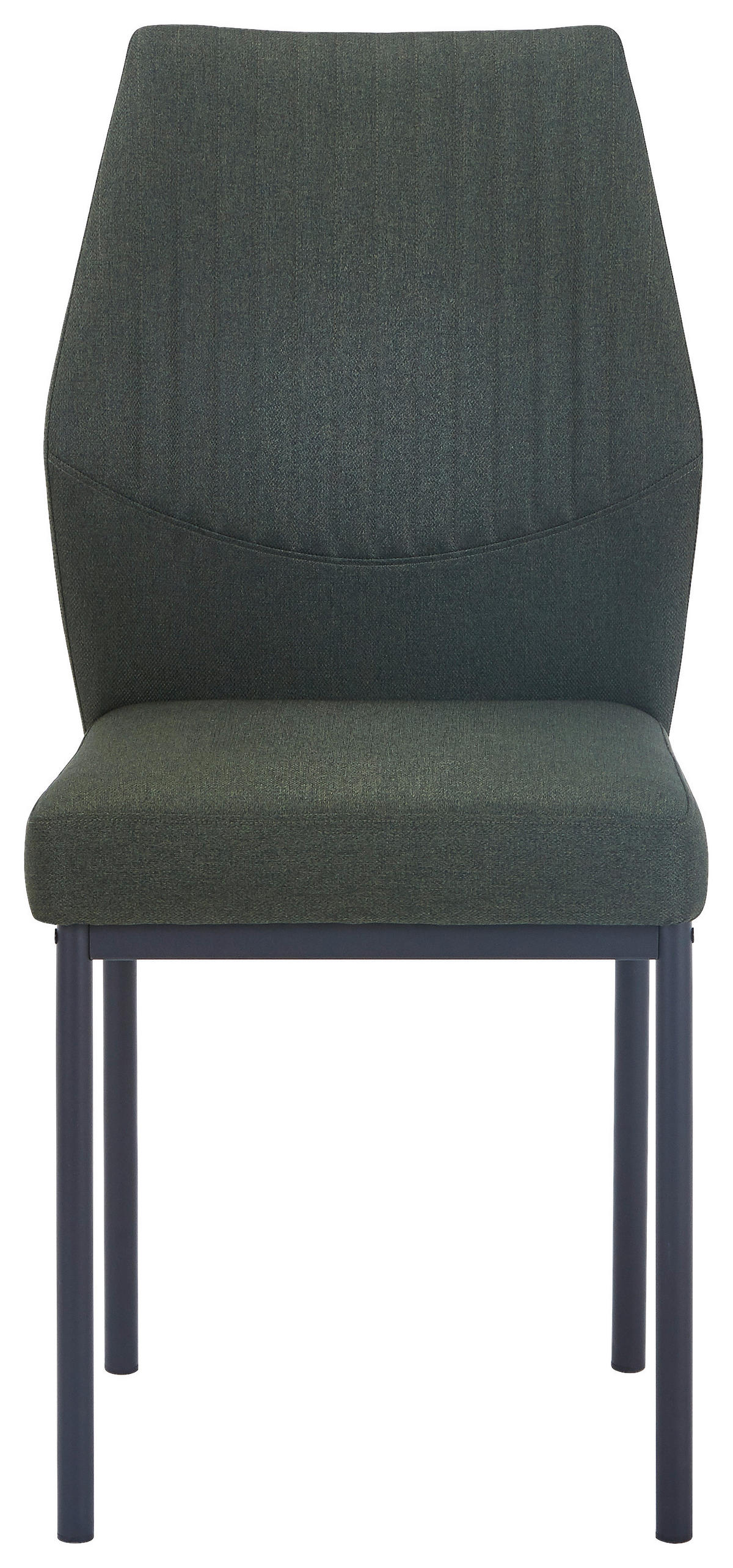 STUHL  in Eisen Leinenoptik Metall, Textil  - Schwarz/Grün, MODERN, Textil/Metall (46/98/58,5cm) - Carryhome