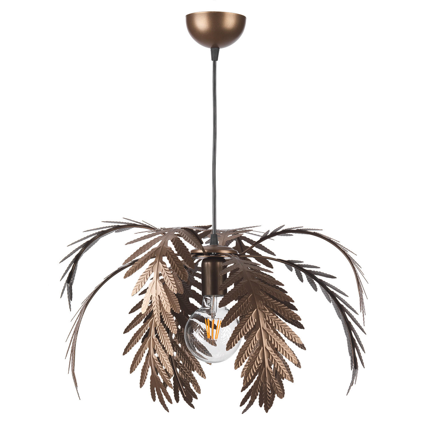 PENDELLEUCHTE 4988 DUBAI 50/50/110 cm   - Dunkelbraun, KONVENTIONELL, Metall (50/50/110cm)