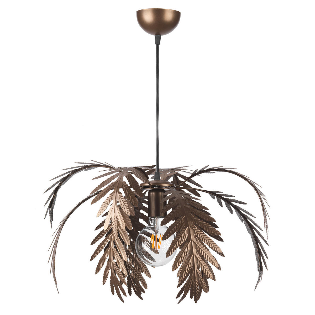 PENDELLEUCHTE 50/50/110 cm  - Dunkelbraun, KONVENTIONELL, Metall (50/50/110cm)