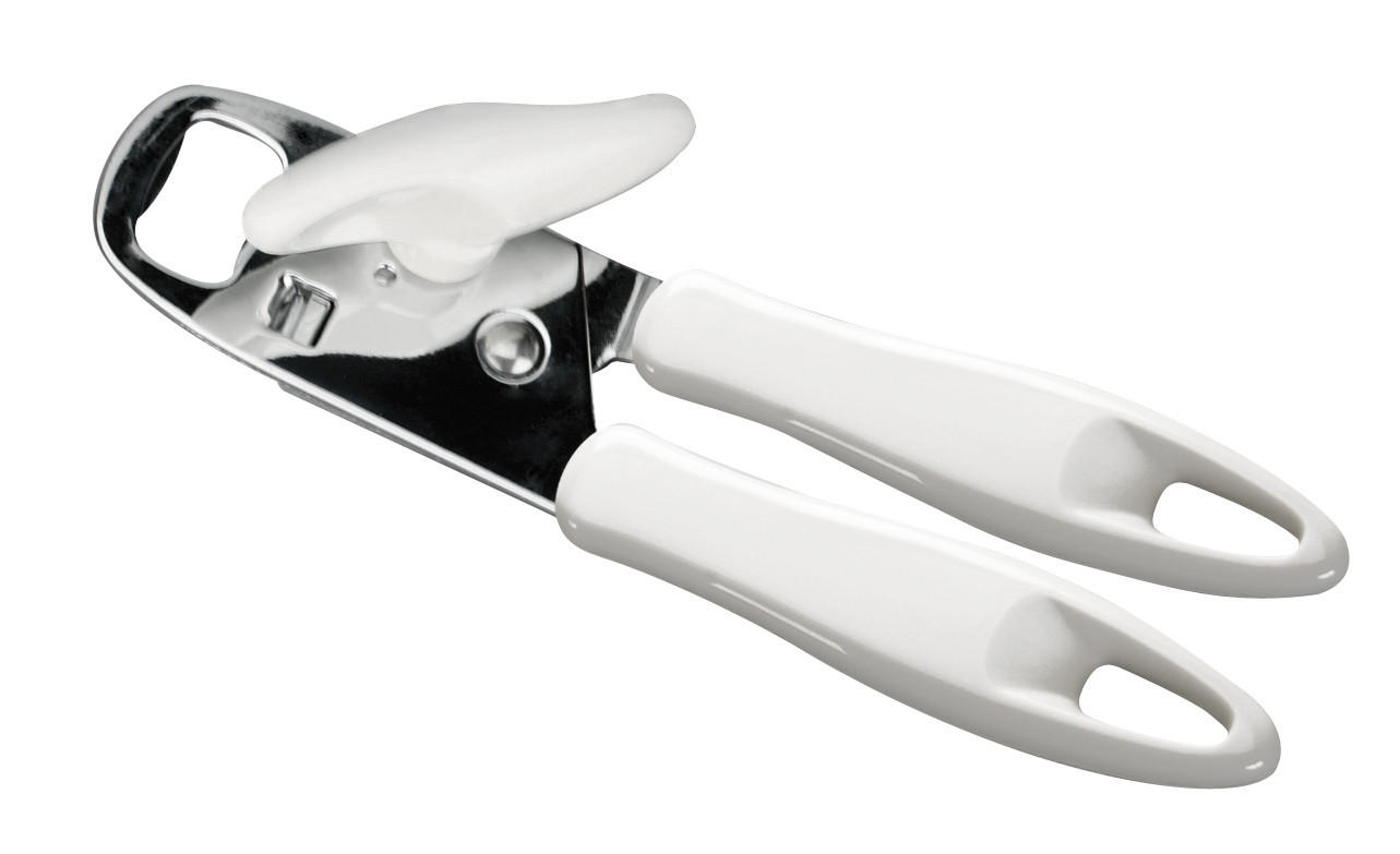 OTVÍRÁK NA KONZERVY - bílá/barvy stříbra, Basics, kov/plast (23/8,4/5cm) - Tescoma