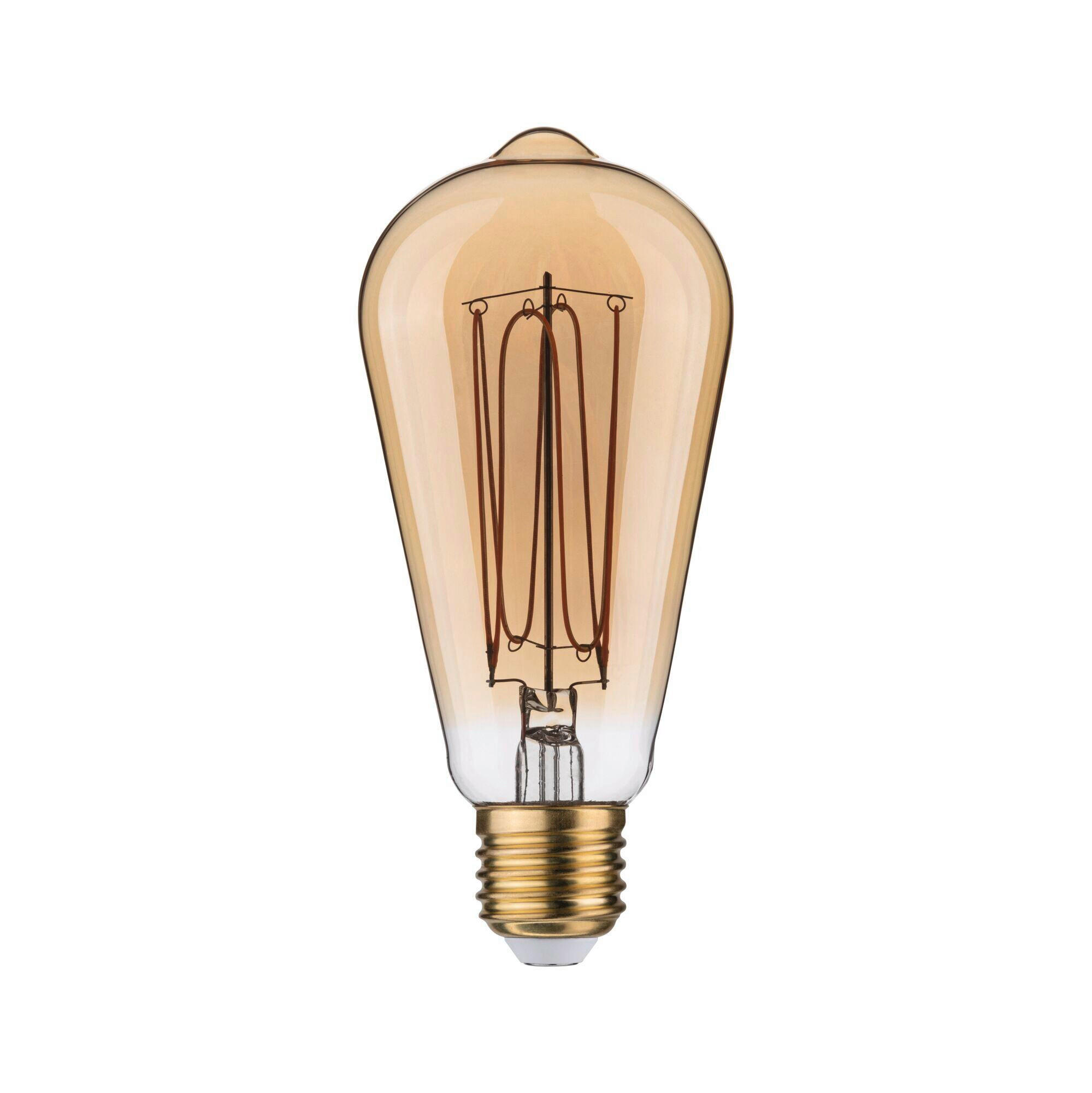 LED-LEUCHTMITTEL   E27 4,2 W 300 lm  - Goldfarben, Basics, Glas (6,4/14,3cm) - Paulmann