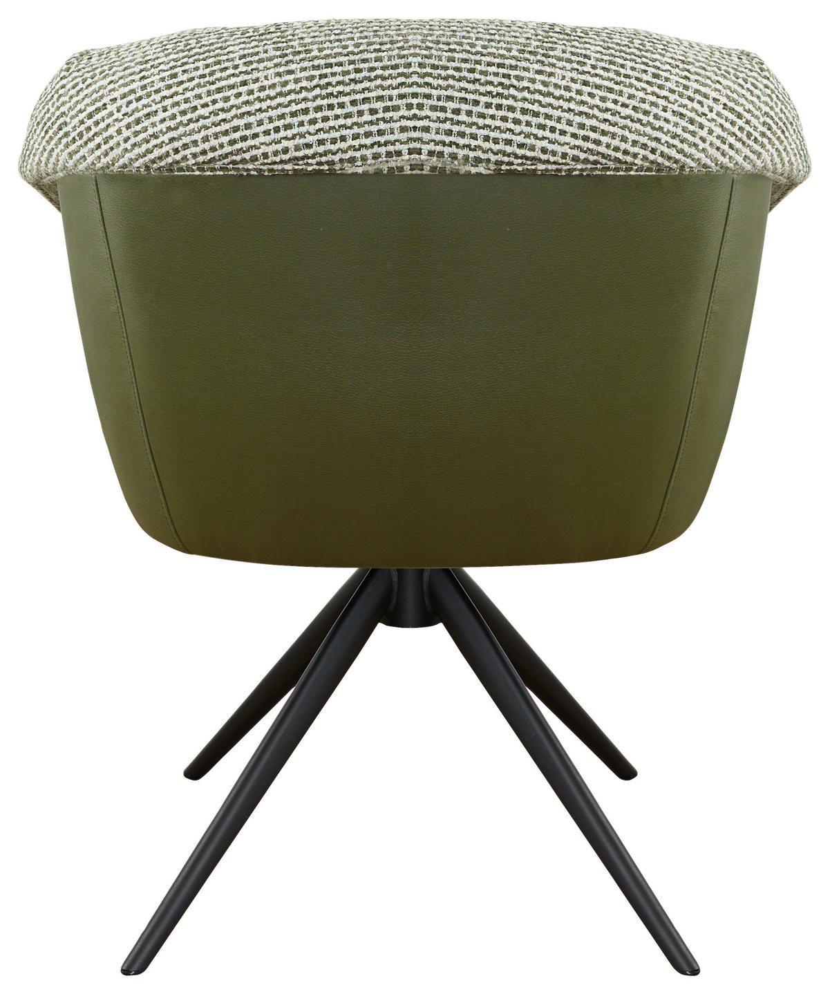 ARMLEHNSTUHL , Stoffauswahl, Sitzfläche 180° drehbar , Webstoff  - Schwarz/Grün, Design, Textil/Metall (69/80/68cm) - Novel