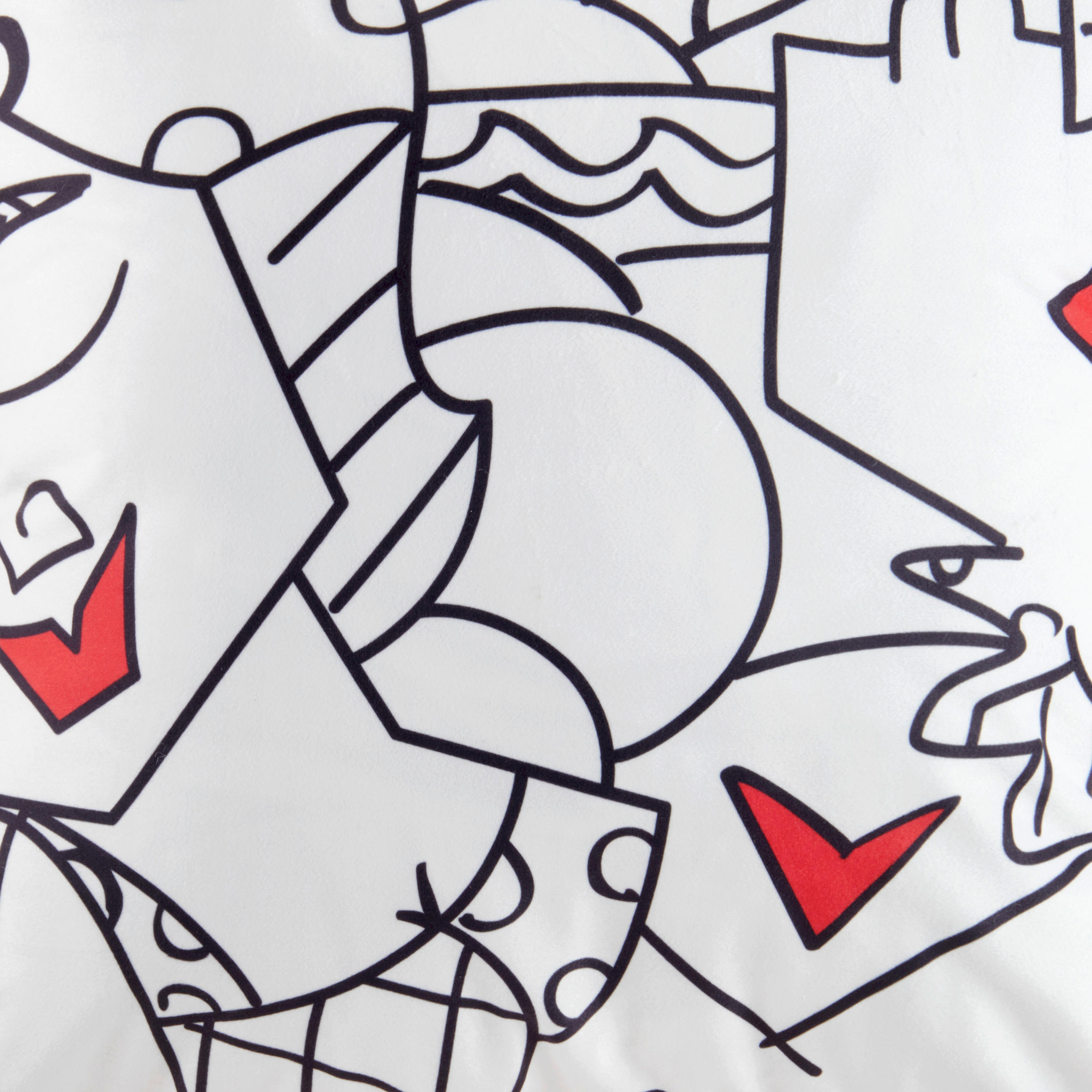 KISSENHÜLLE FACES 50/50 cm  - Multicolor, Design, Textil (50/50cm) - BRITTO