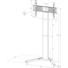 TV-RACK Schwarz, Silberfarben - Silberfarben/Schwarz, KONVENTIONELL, Glas/Metall (90/174/72cm)