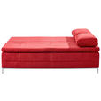 SCHLAFSOFA  mit Stoffauswahl Flachgewebe Bordeaux  - Chromfarben/Bordeaux, Design, Textil/Metall (200/93/93cm) - Novel