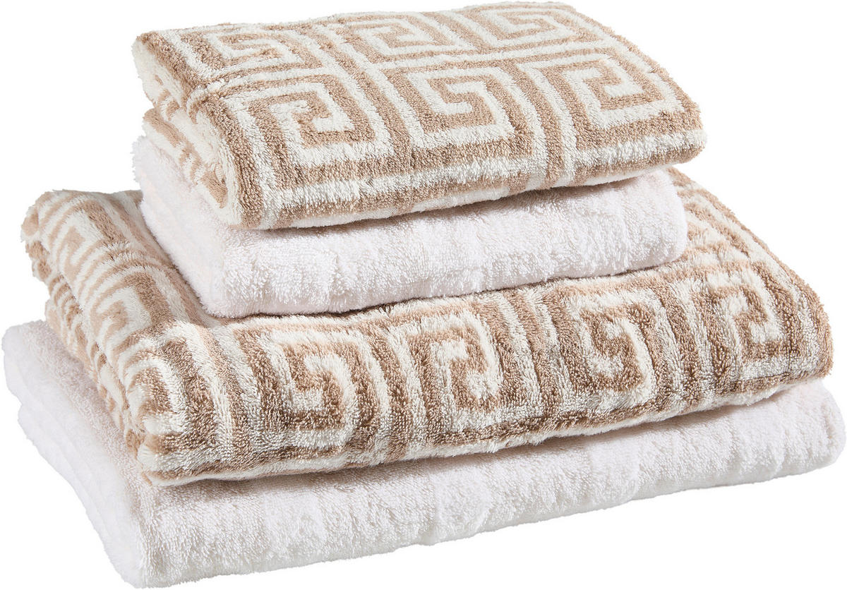 FROTTIERSET Sandfarben 4-teilig  - Sandfarben, Basics, Textil - Cawoe