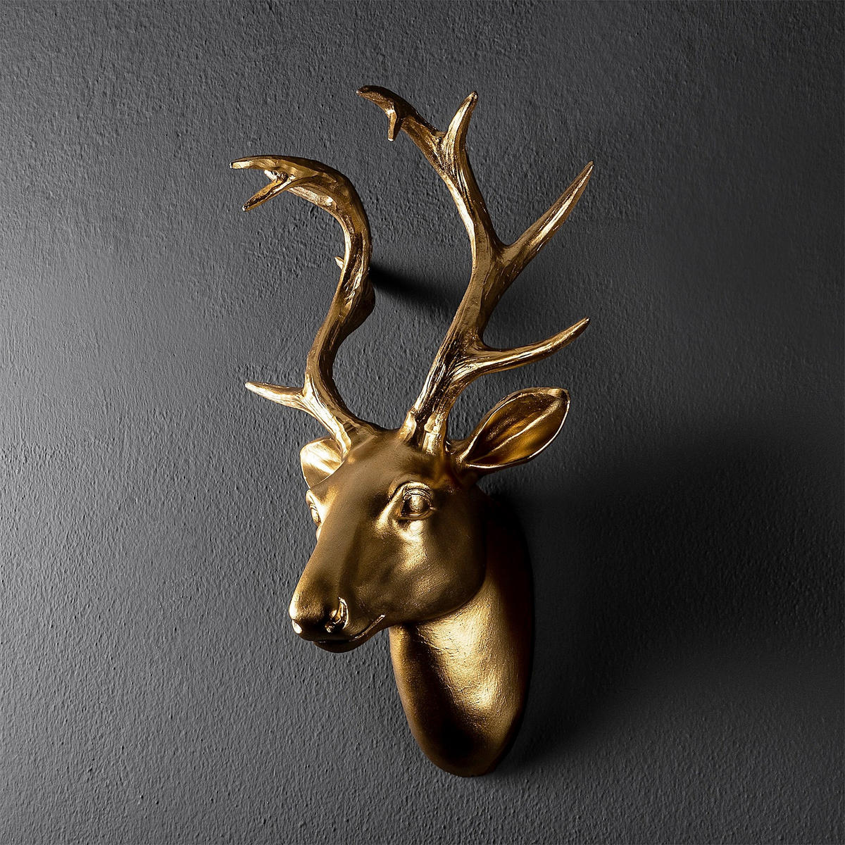 WANDDEKO Kunststoff  - Goldfarben, Basics, Kunststoff (26/38/17cm) - X-Mas