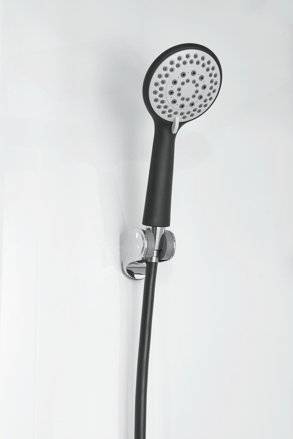 SPRCHOVÝ KOUT, průhledné, černá,  - černá/průhledné, plast/sklo (90/90/225cm) - Sanotechnik