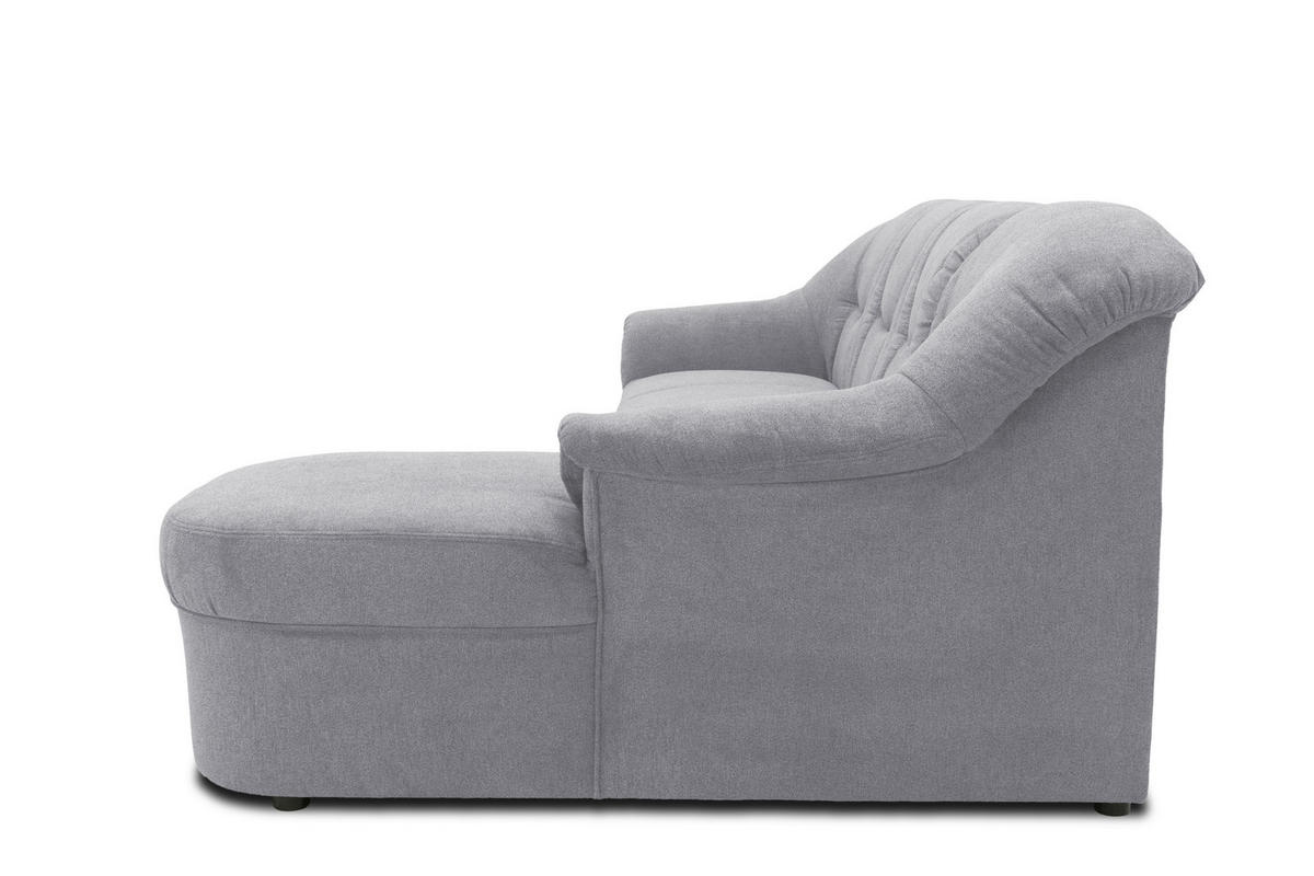 ECKSOFA Dunkelgrau Mikrofaser  - Dunkelgrau/Schwarz, KONVENTIONELL, Kunststoff/Textil (232/146cm) - MID.YOU