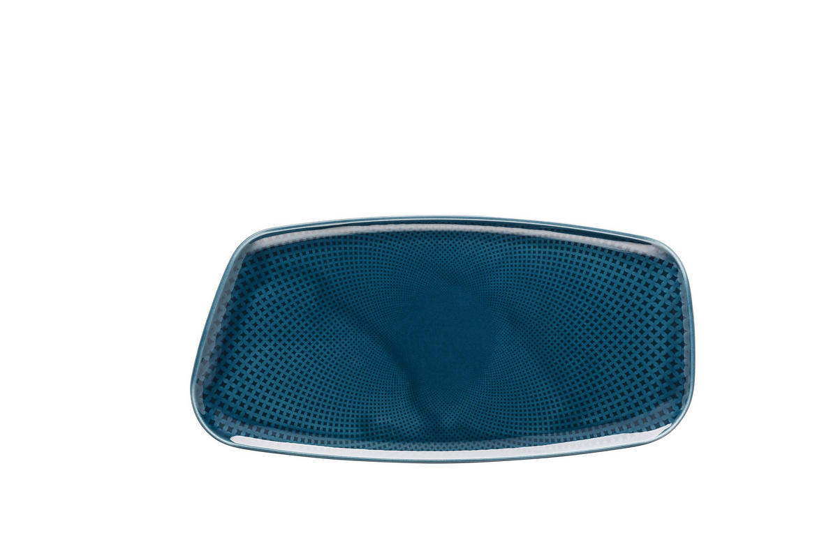 PLADANJ        30/15 cm     JUNTO OCEAN BLUE  - plava, Basics, keramika (30/15cm) - Rosenthal